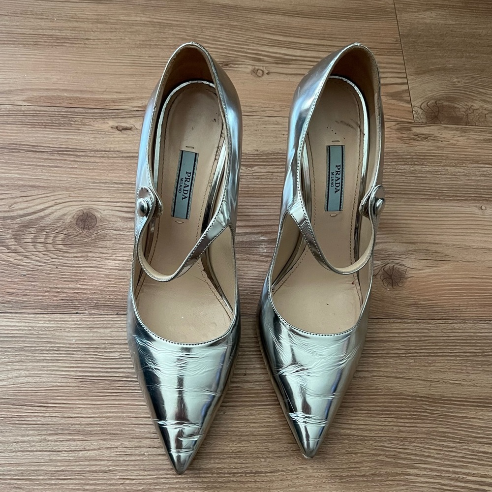 Vintage Prada Authentic Point Toe Heels 37.5